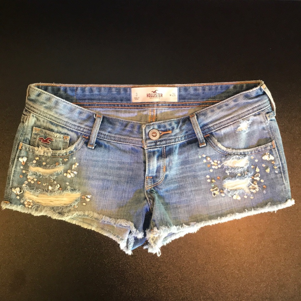Jeweled Hollister cutoff shorts